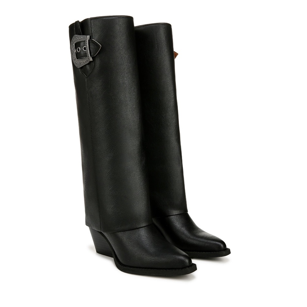 Zodiac Womens Rowena-Wings Zip Tall Western Boots Size 9 - Picture 2 of 6